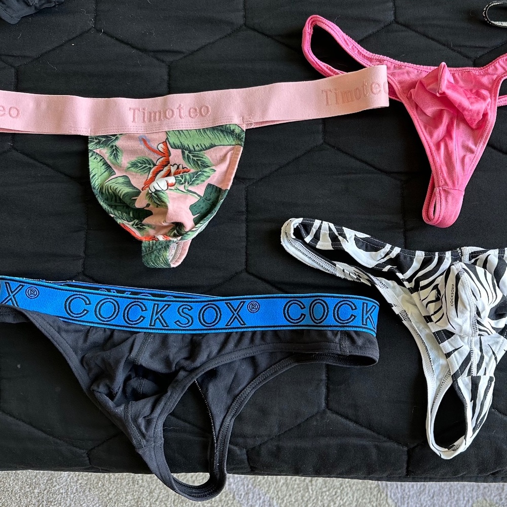 L/XL Designer Thong Set of 6!